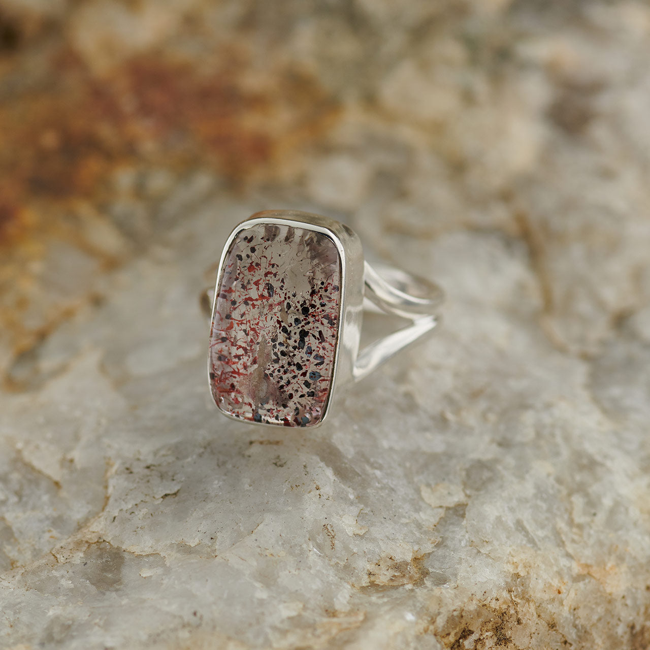 ORIRE LUCKY QUARTZ STERLING SILVER RING