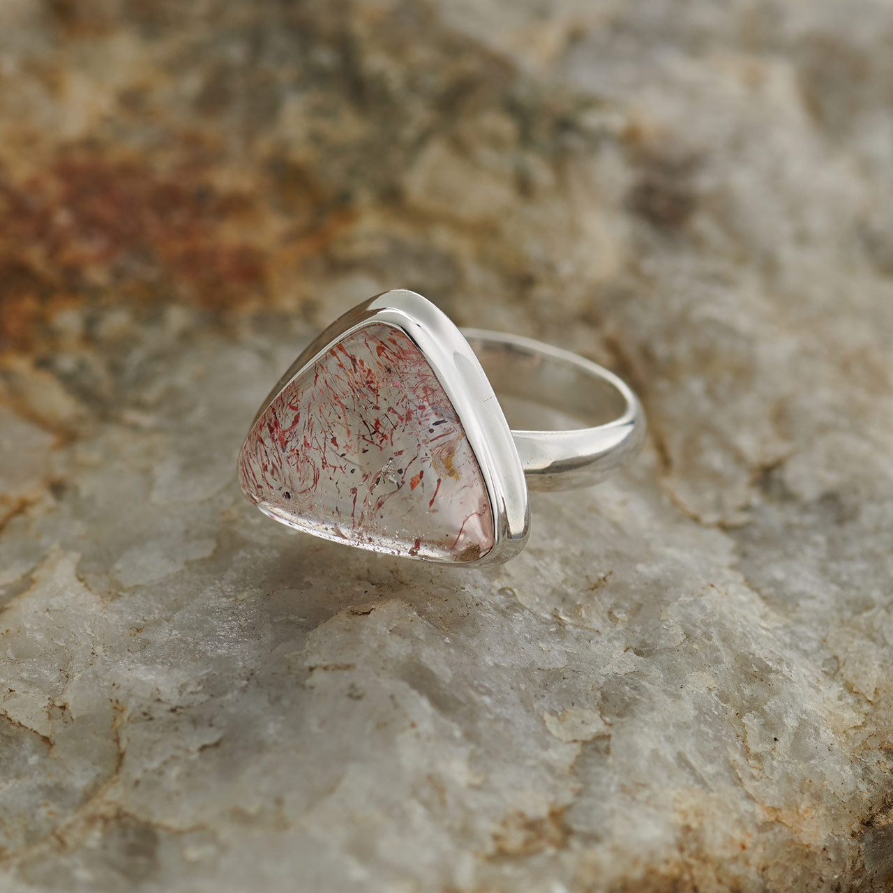 ORIRE LUCKY QUARTZ STERLING SILVER RING