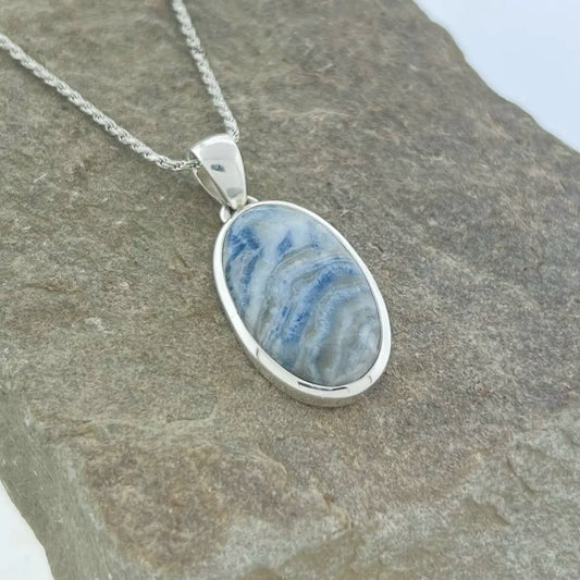 Blue Scheelite Pendant