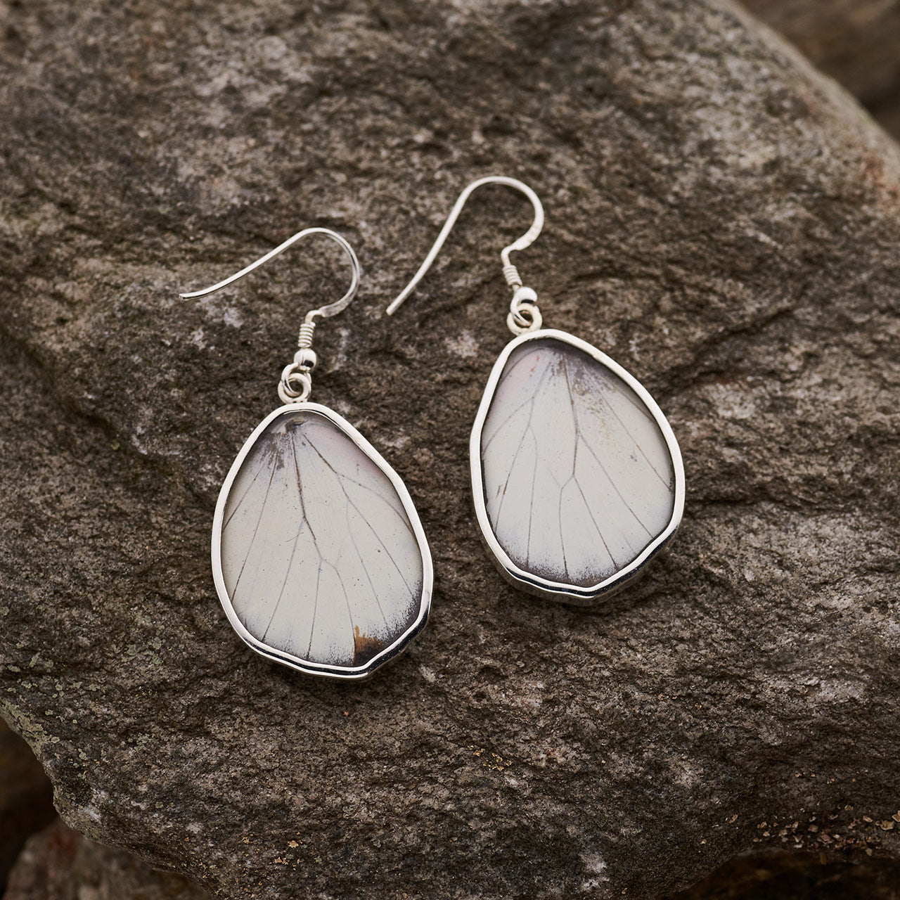 JEZEBEL FINE SILVER FOREWING EARRINGS