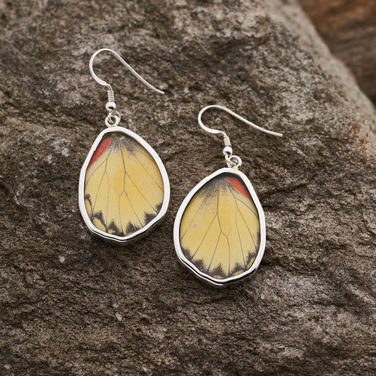 JEZEBEL FINE SILVER FOREWING EARRINGS