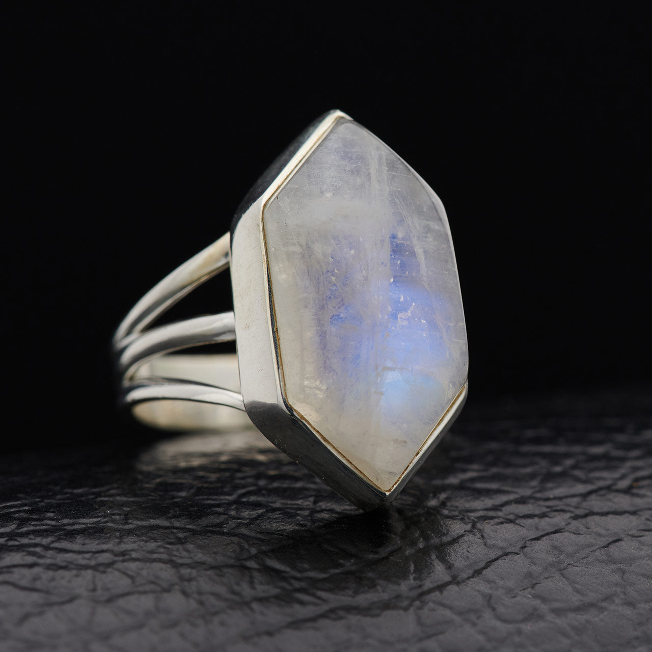 MOONSTONE STERLING SILVER RING PREMIER COLLECTION