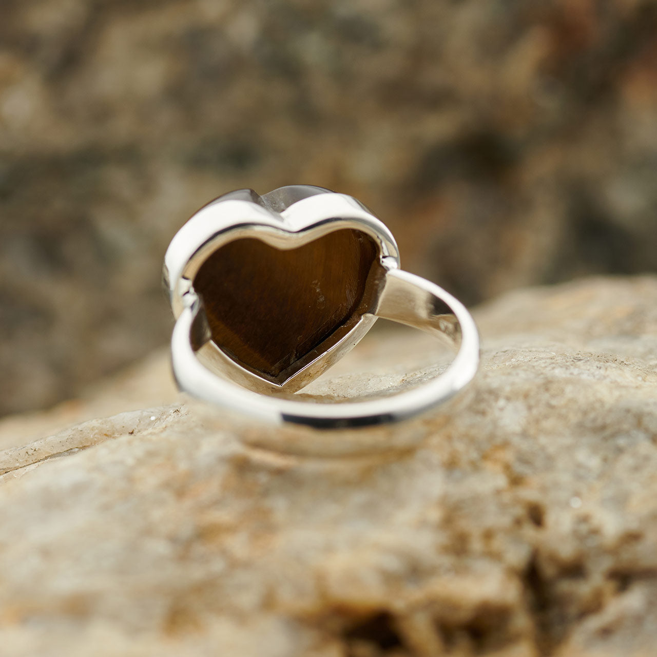 TIGER EYE STERLING SILVER RING