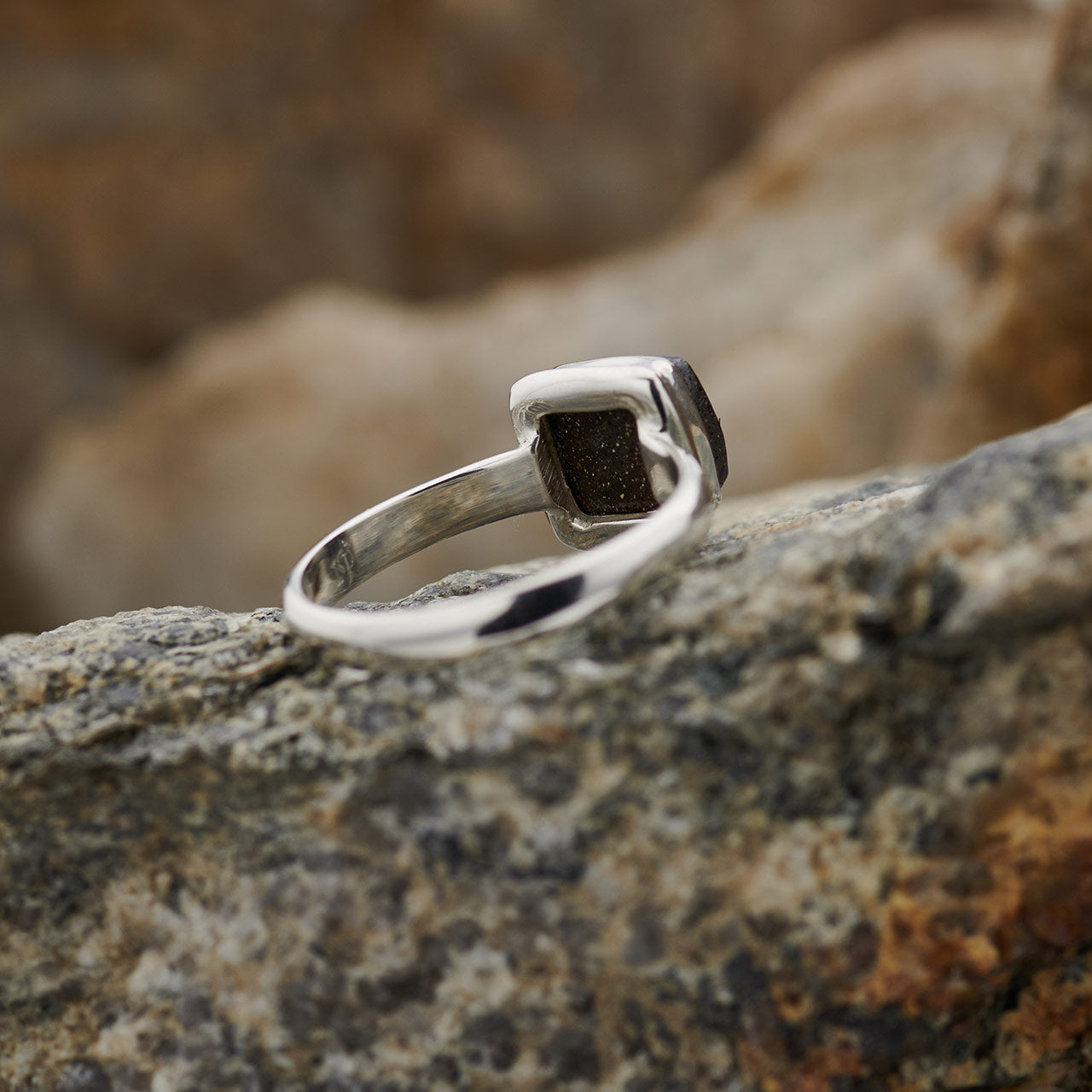 BOULDER OPAL STERLING SILVER RING