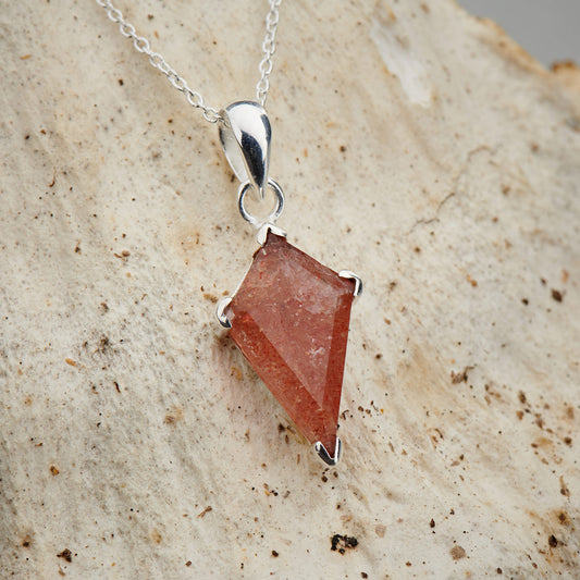 SUNSTONE STERLING SILVER SHIELD 2.0 PENDANT