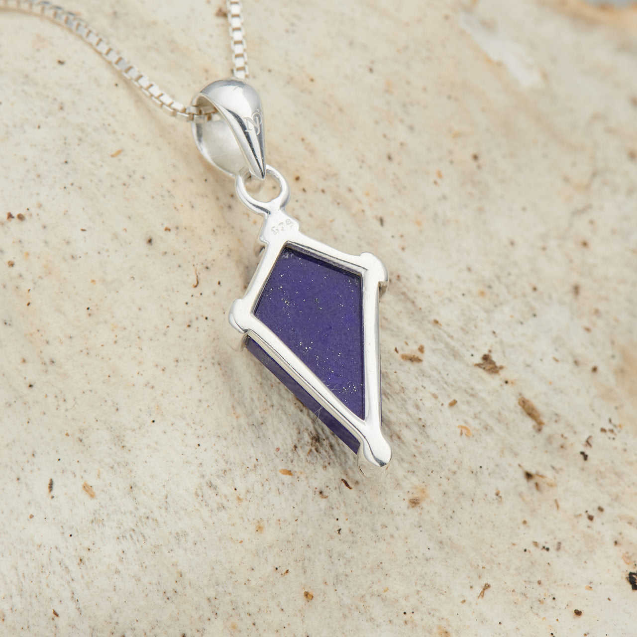 LAPIS STERLING SILVER SHIELD 2.0 PENDANT