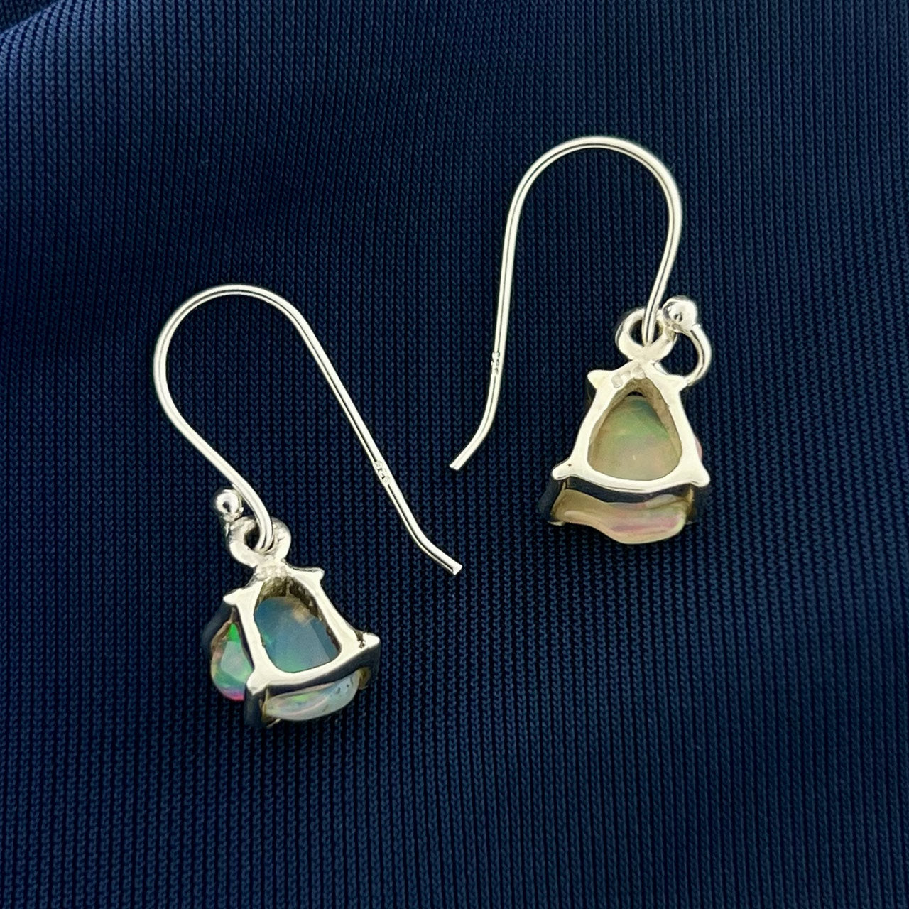 ETHIOPIAN OPAL STERLING SILVER DANGLES