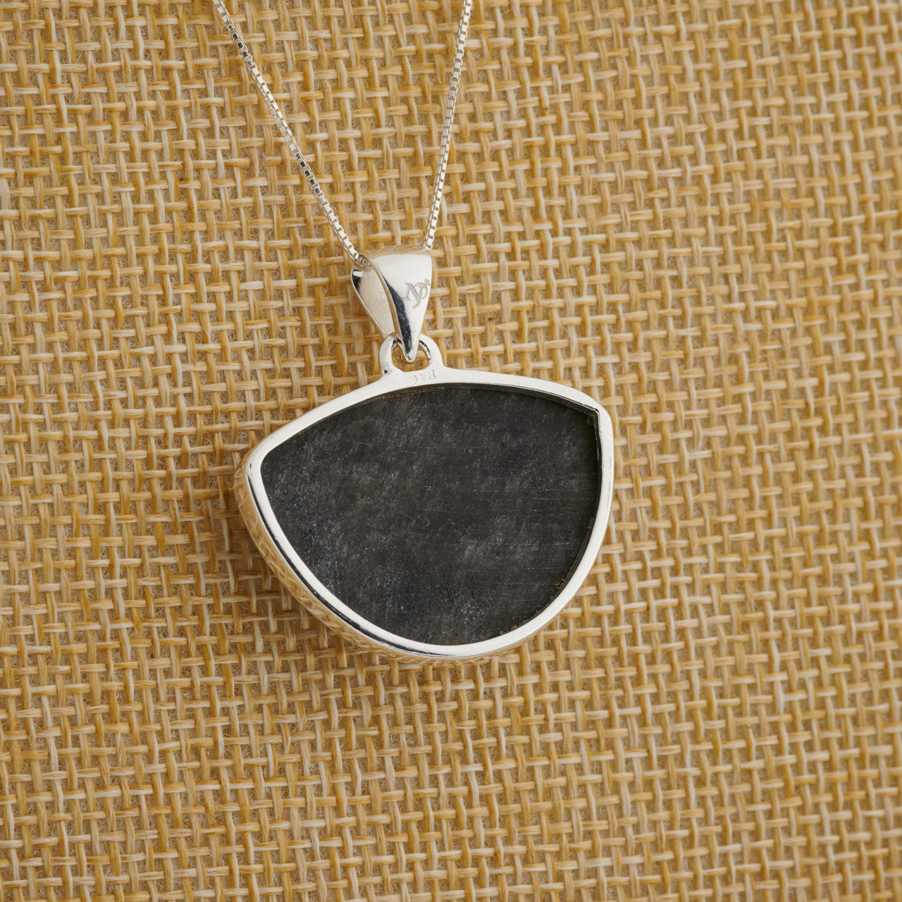 SILVER OBSIDIAN STERLING SILVER PENDANT