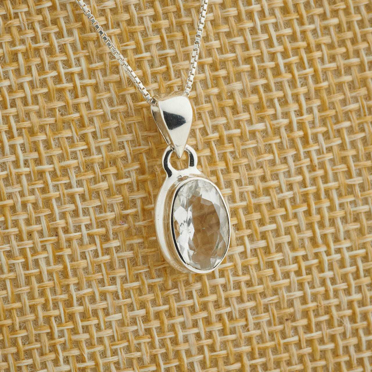 HYALITE OPAL STERLING SILVER PENDANT