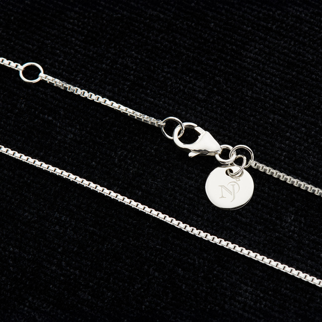 BOX ADJUSTABLE STERLING SILVER CHAIN SIZE 16