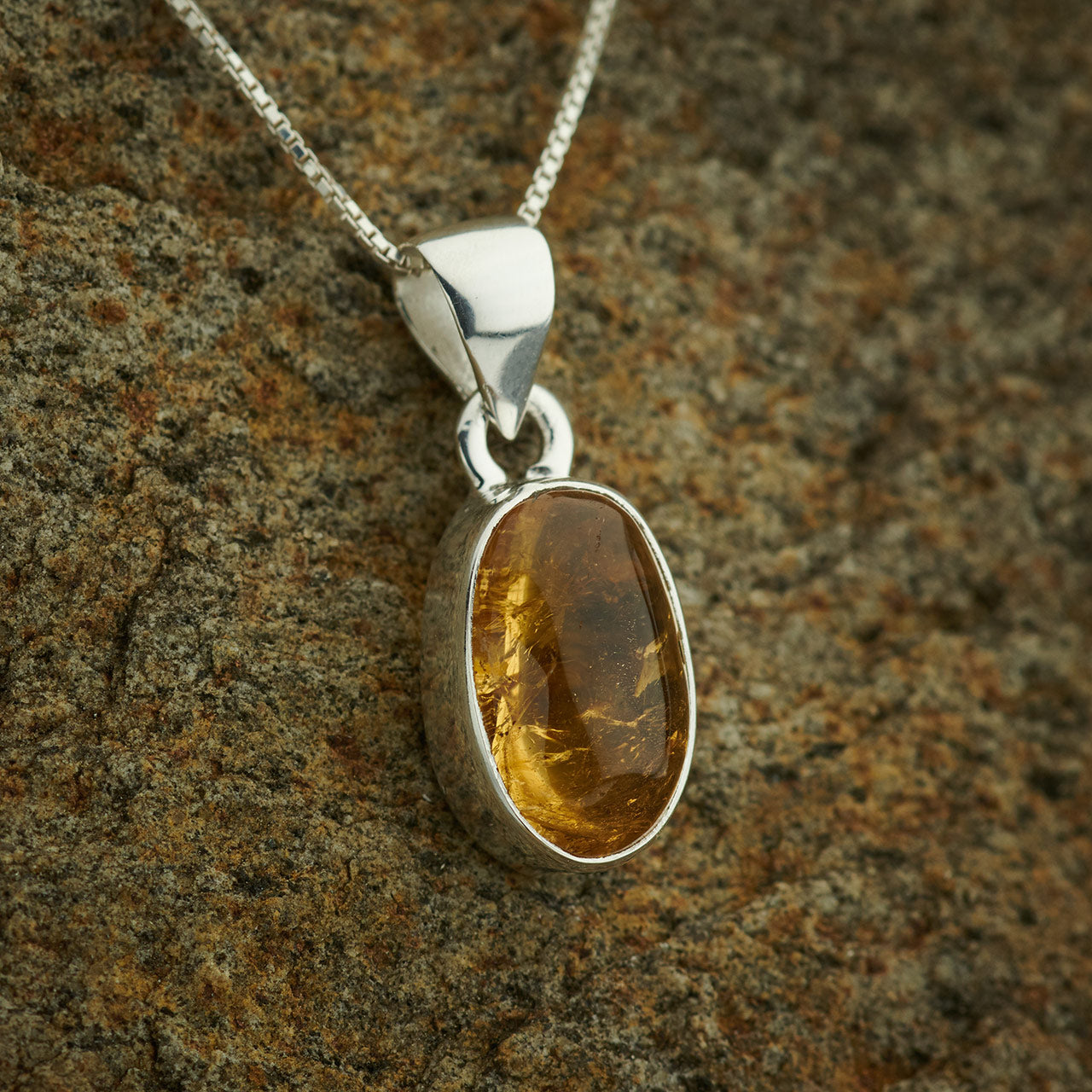 IMPERIAL TOPAZ STERLING SILVER PENDANT