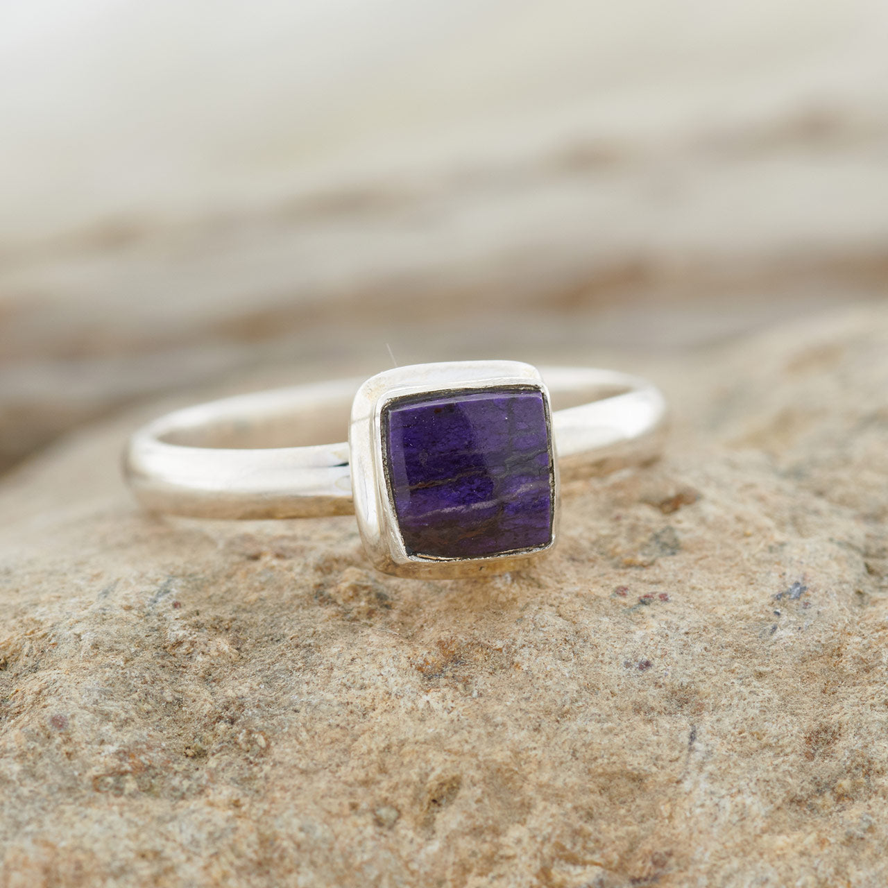 SUGILITE STERLING SILVER RING