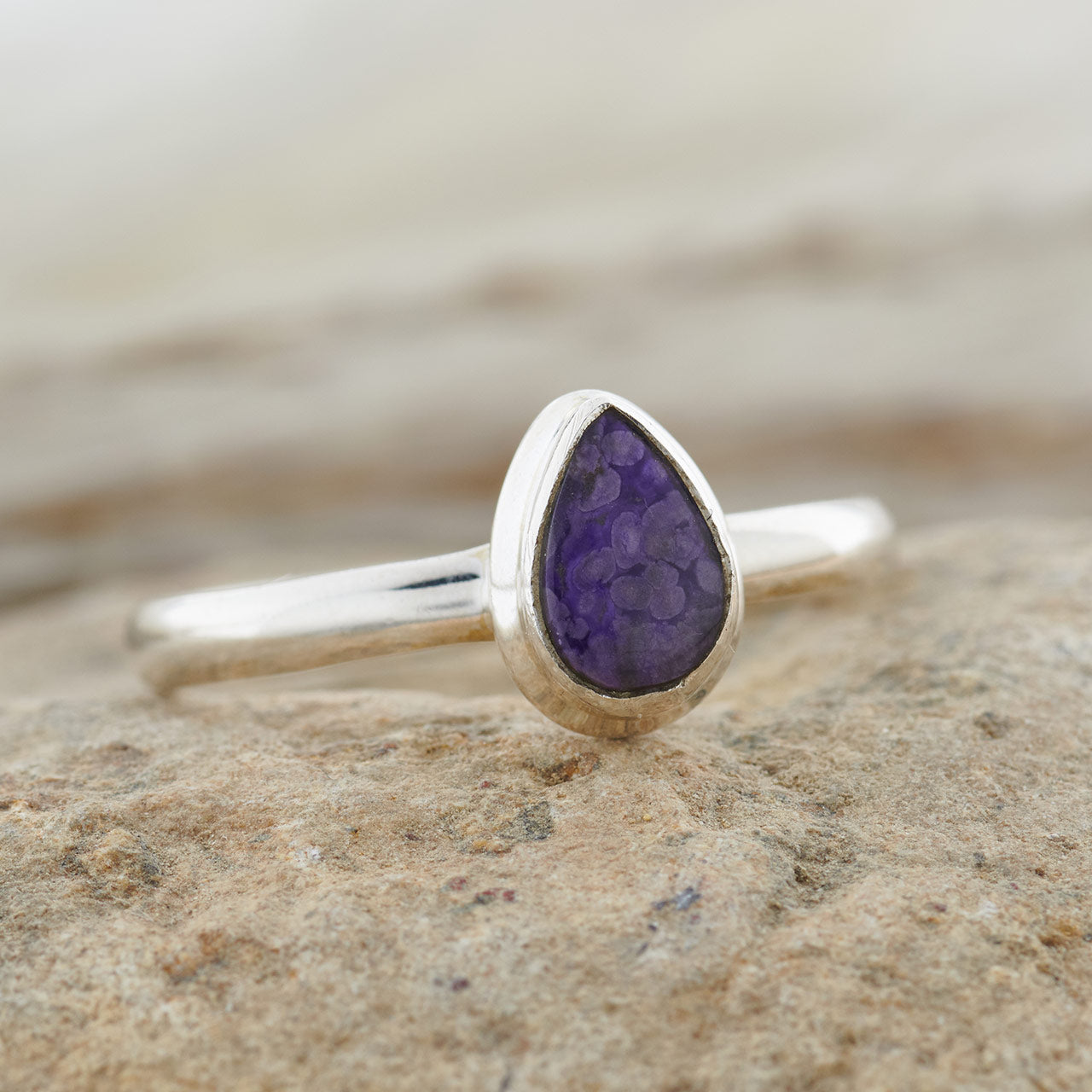 SUGILITE STERLING SILVER RING