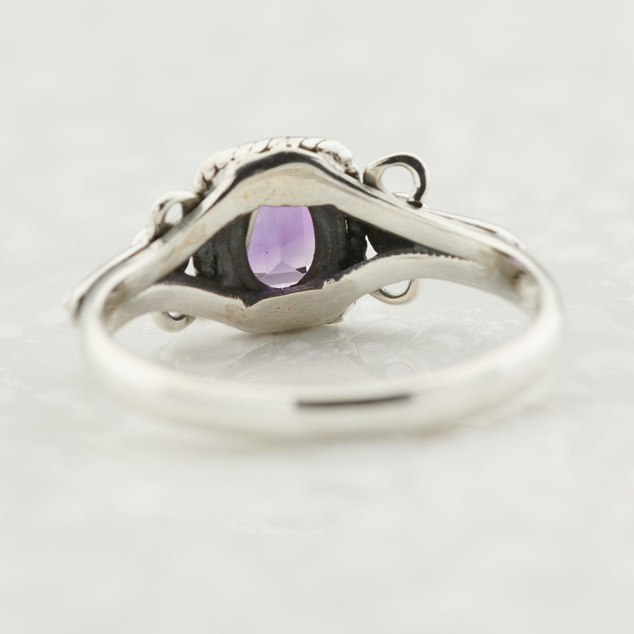 AMETHYST STERLING SILVER ORION RING