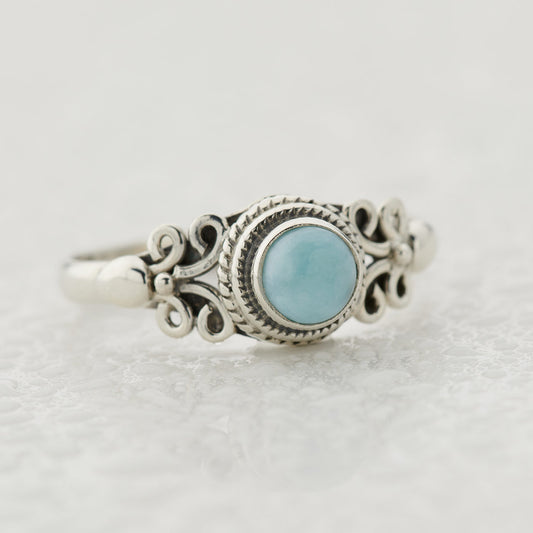 LARIMAR STERLING SILVER EDEN RING