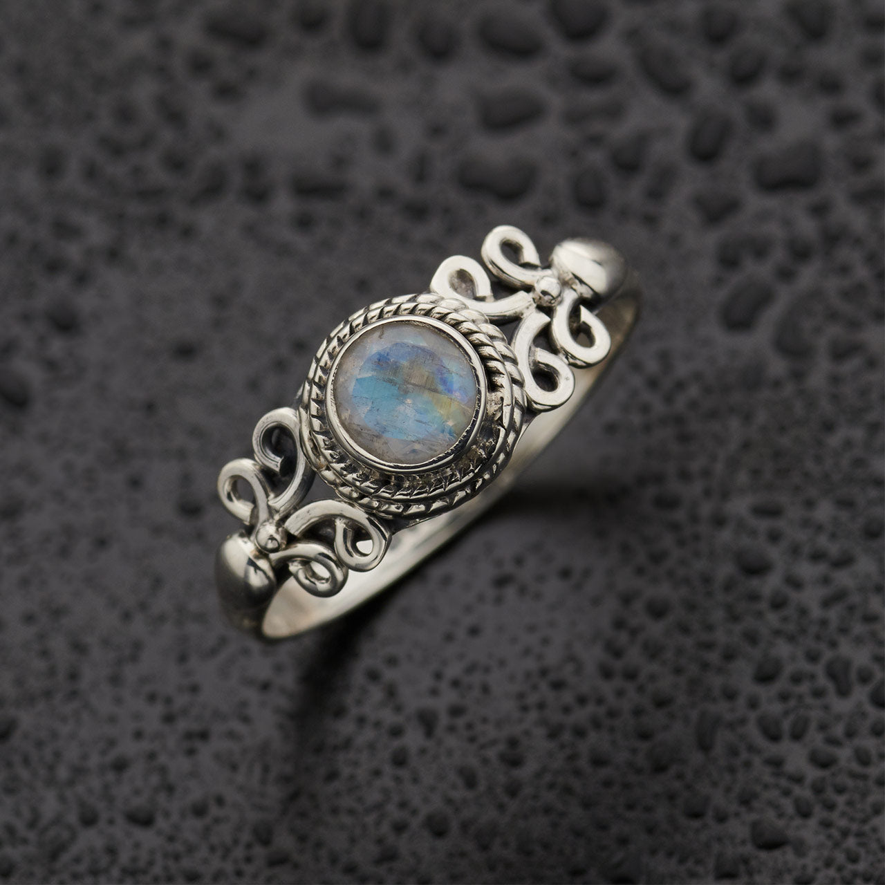 MOONSTONE STERLING SILVER EDEN RING