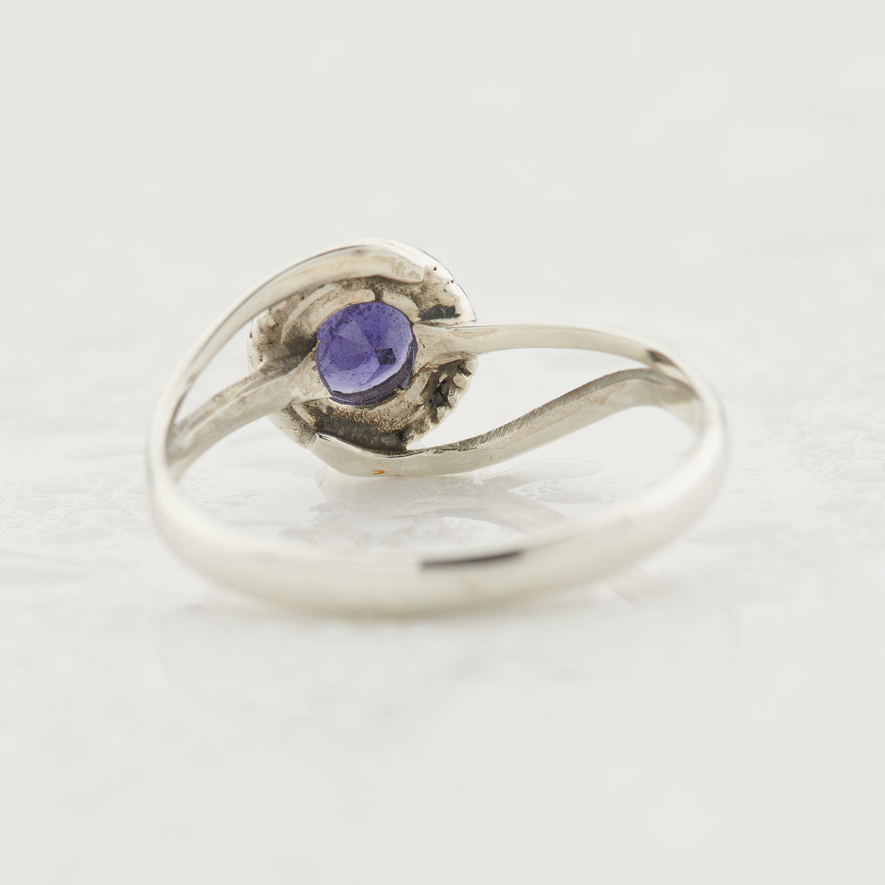 IOLITE STERLING SILVER INFINITY RING