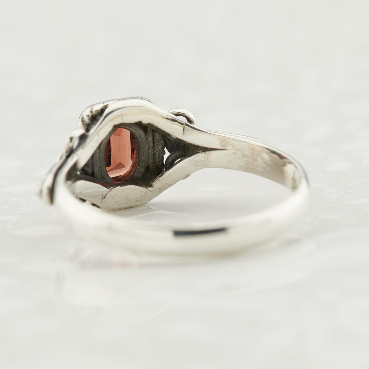 GARNET STERLING SILVER ORION RING