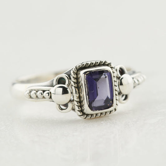 IOLITE STERLING SILVER ORION RING