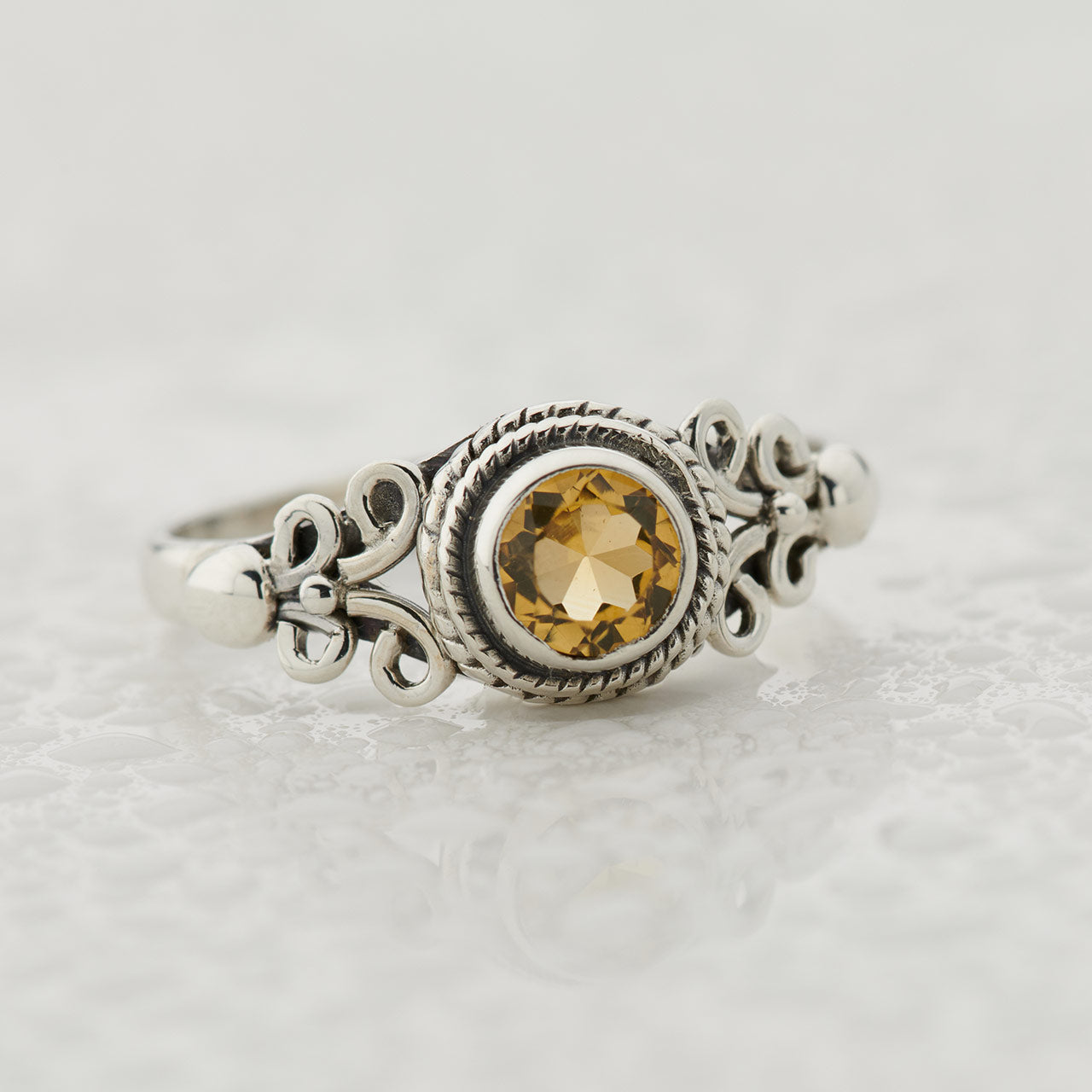 CITRINE STERLING SILVER EDEN RING