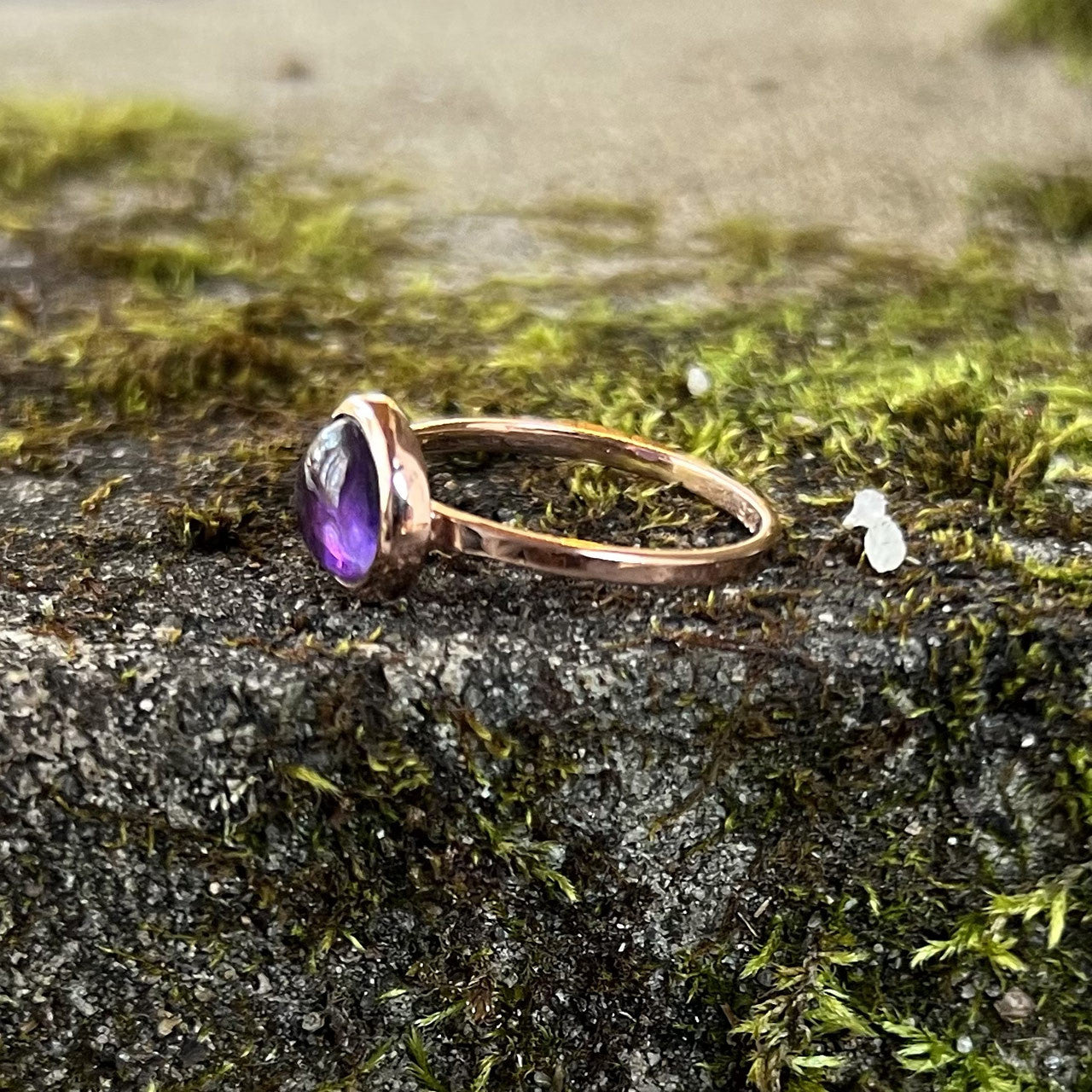 AMETHYST RING ROSE GOLD (50% Off Online Only)