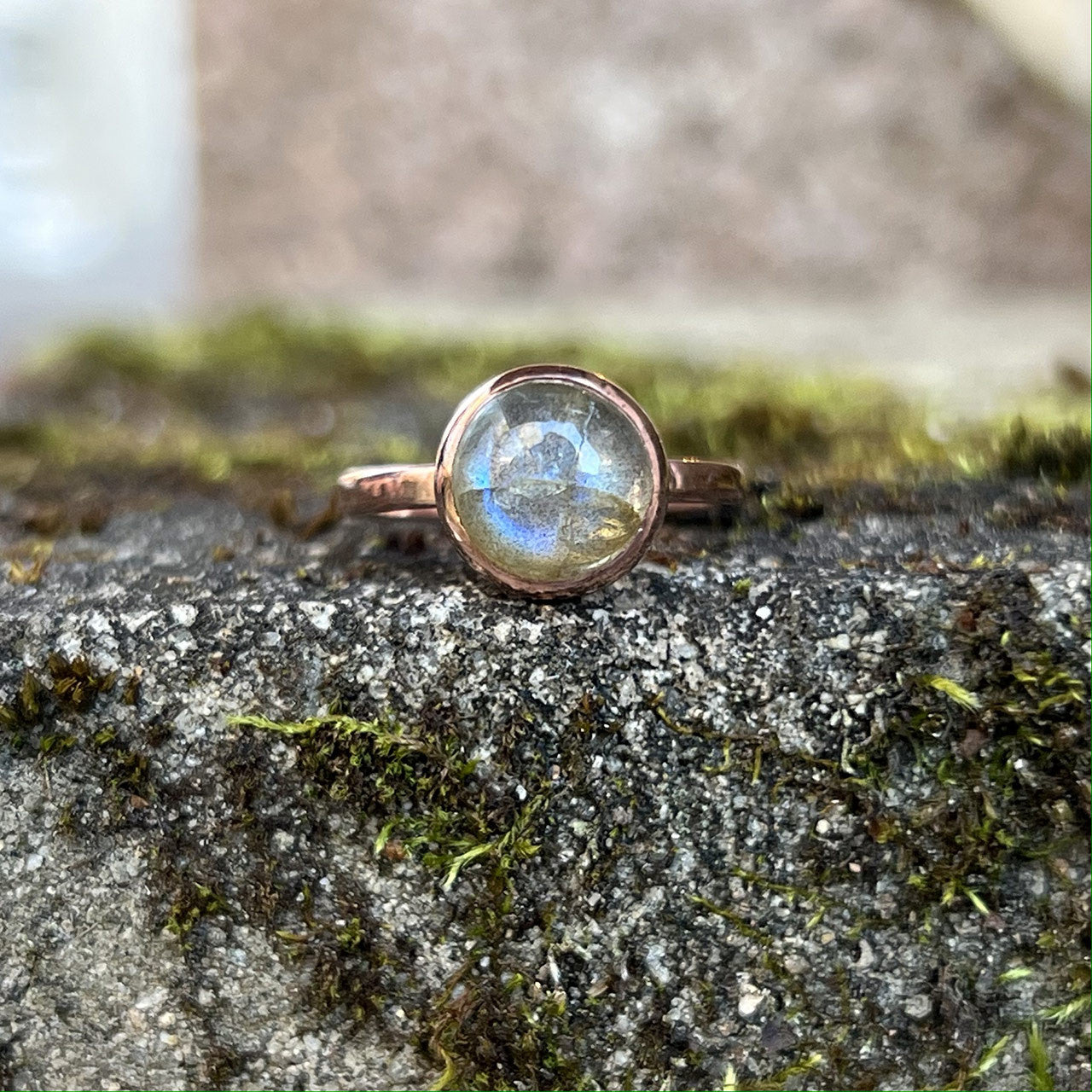 LABRADORITE RING ROSE GOLD (50% Off Online Only)