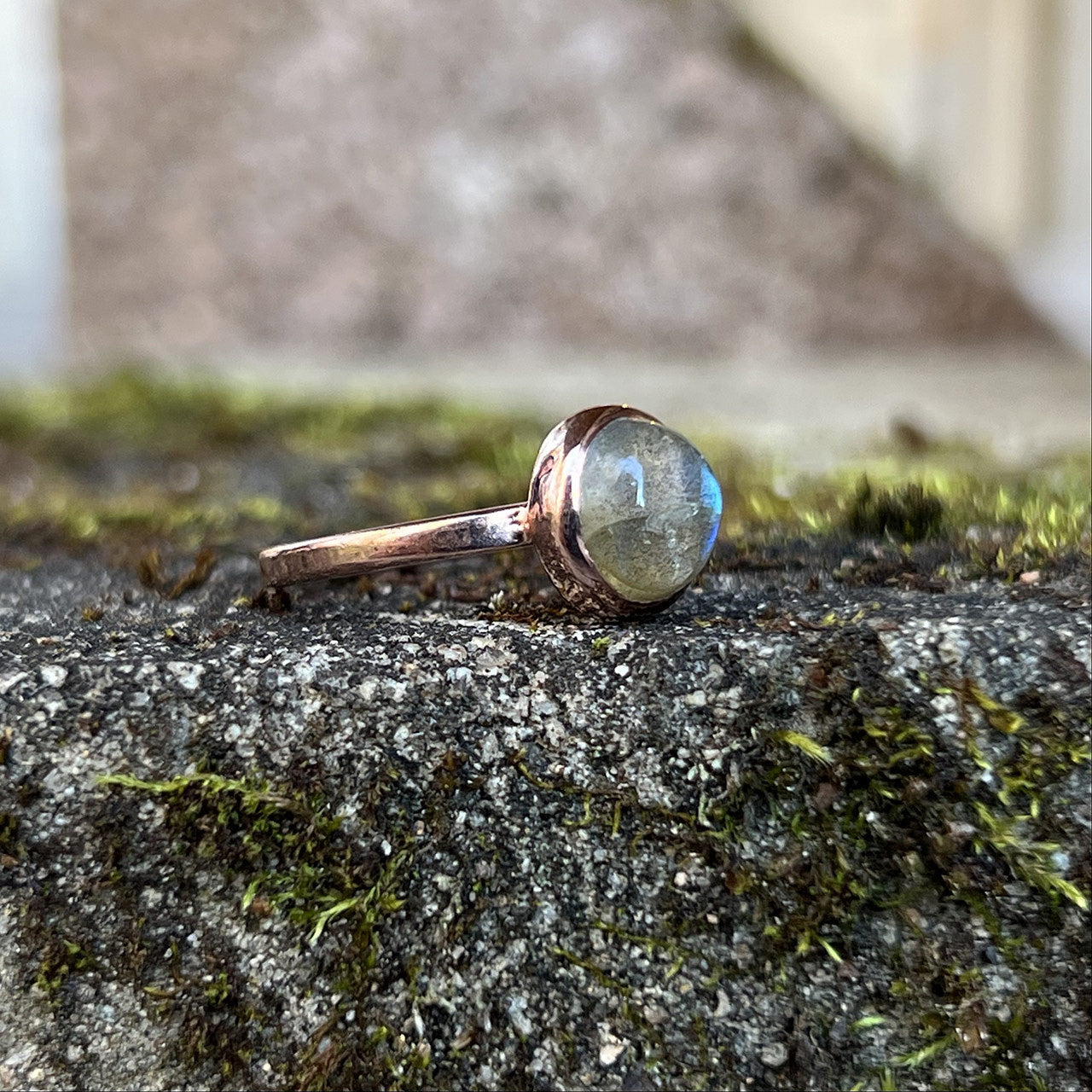 LABRADORITE RING ROSE GOLD (50% Off Online Only)