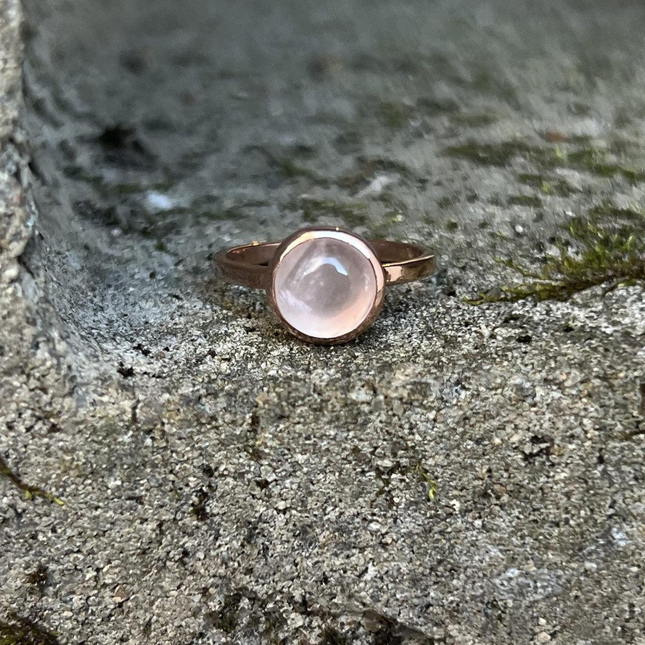 ROSE QUARTZ RING ROSE GOLD (50% Off Online Only)