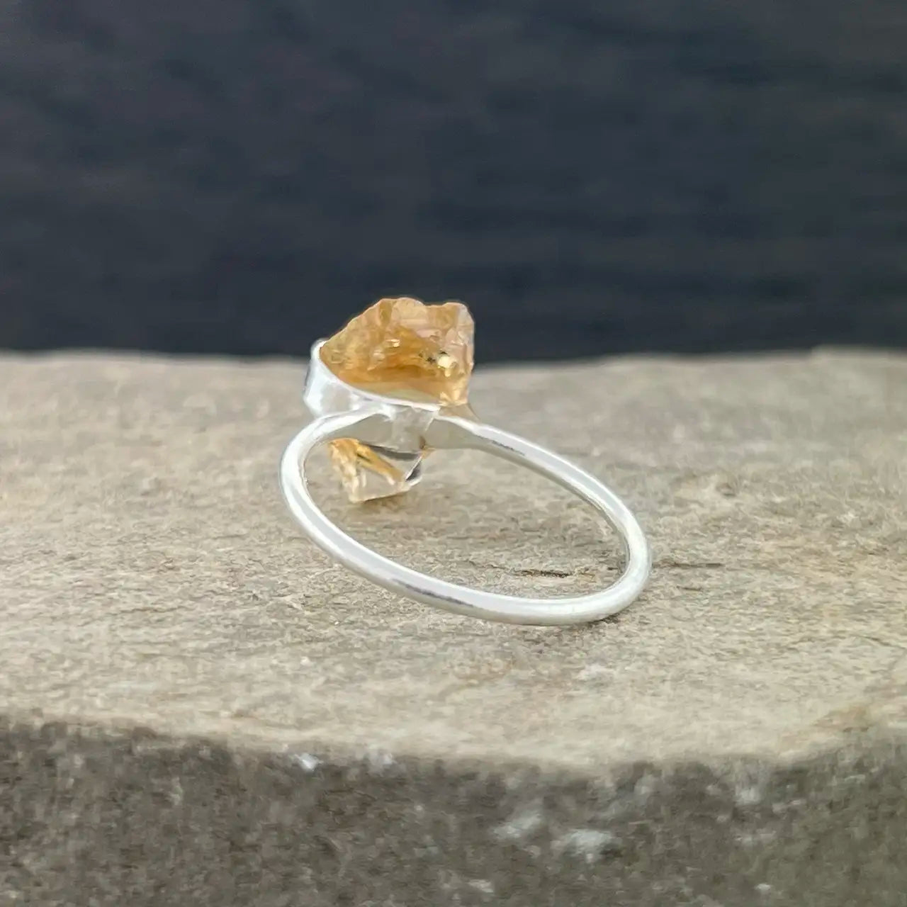 CITRINE ROUGH PENCIL RING (50% OFF Online Only)