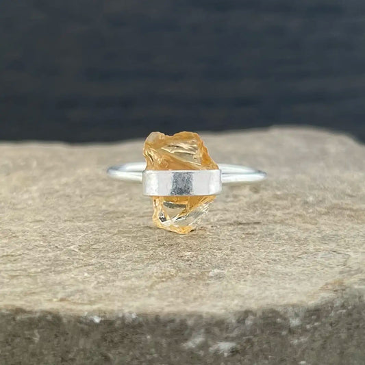 CITRINE ROUGH PENCIL RING (50% OFF Online Only)