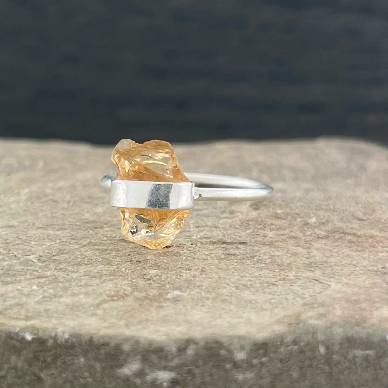 CITRINE ROUGH PENCIL RING (50% OFF Online Only)