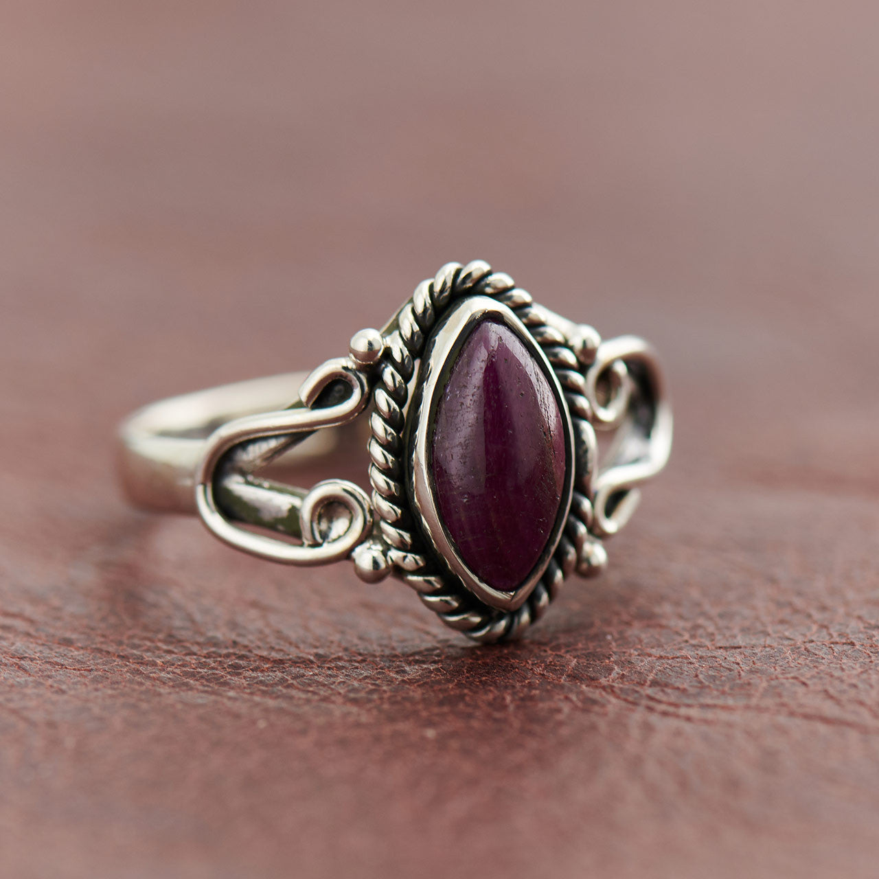 RUBY HORSESHOE RING (25% OFF Online Only)