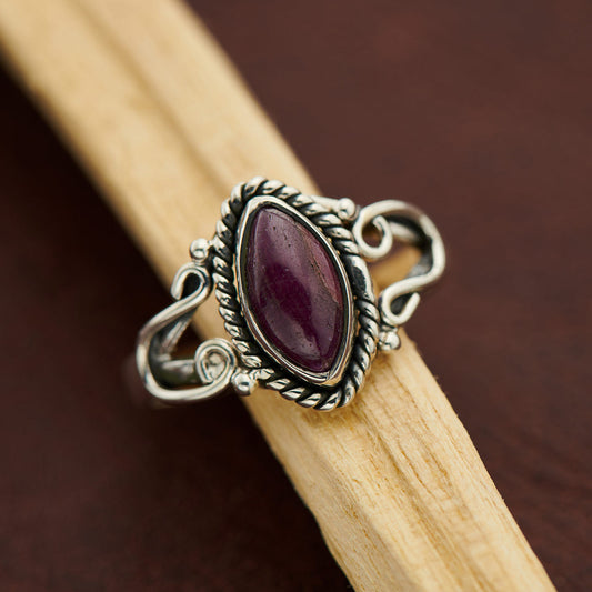 RUBY HORSESHOE RING (25% OFF Online Only)