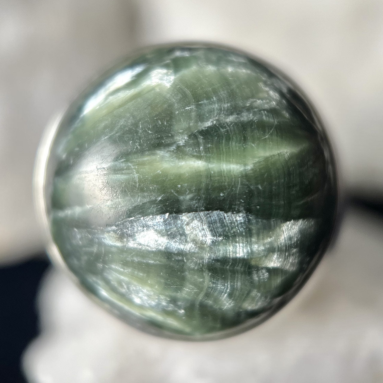 SERAPHINITE STERLING SILVER RING