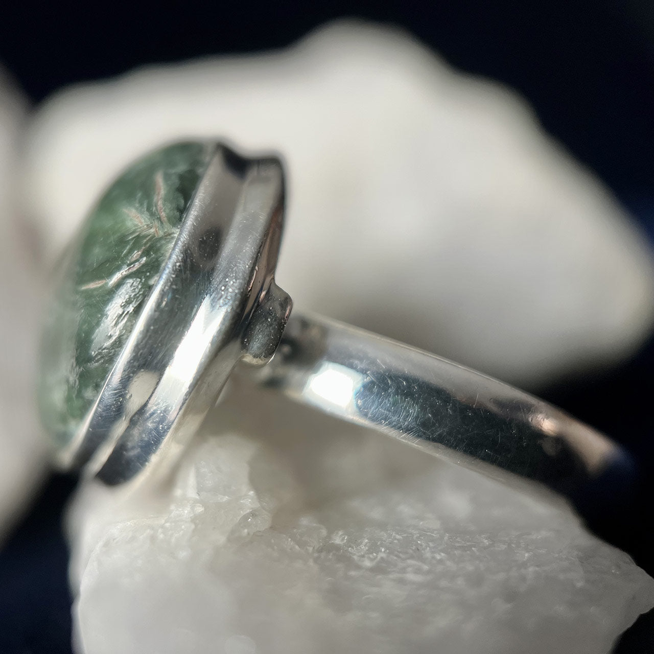 SERAPHINITE STERLING SILVER RING