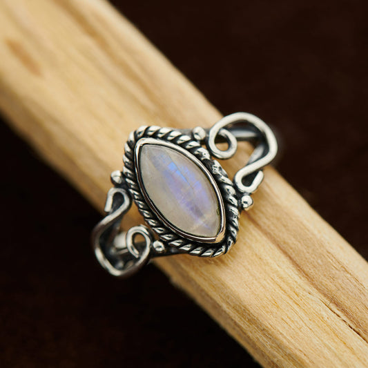 MOONSTONE HORSESHOE RING (25% OFF Online Only)