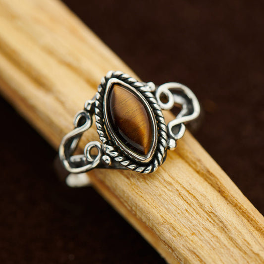 TIGER EYE HORSESHOE RING (25% OFF Online Only)