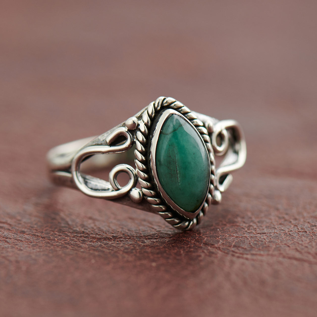 EMERALD HORSESHOE RING (25% OFF Online Only)