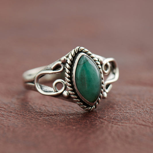 EMERALD HORSESHOE RING (25% OFF Online Only)