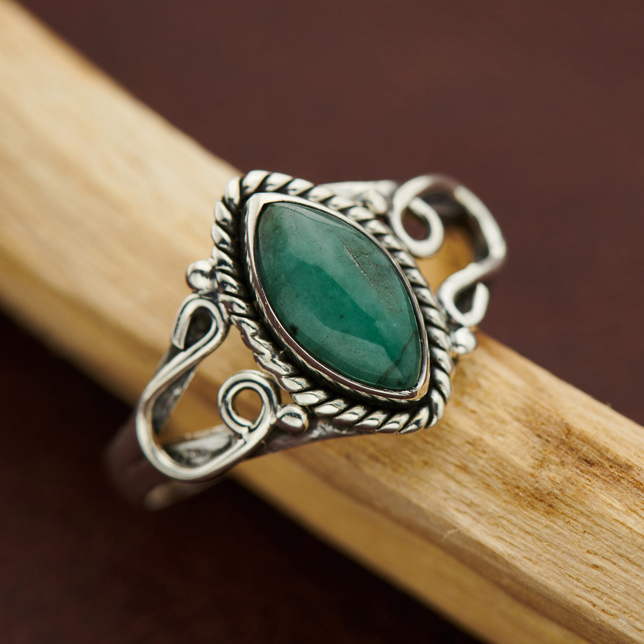 EMERALD HORSESHOE RING (25% OFF Online Only)