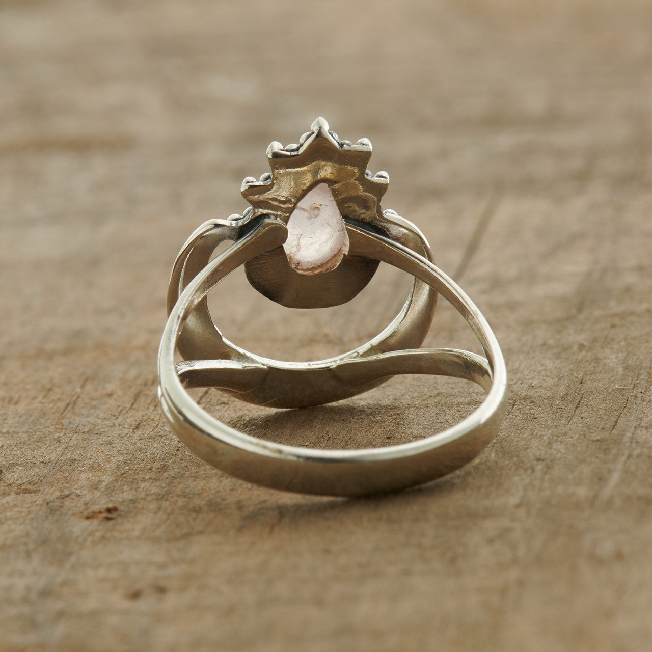 ROSE QUARTZ HALO RING (50% Off Online only)