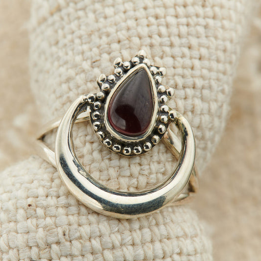 GARNET HALO RING (50% Off Online only)