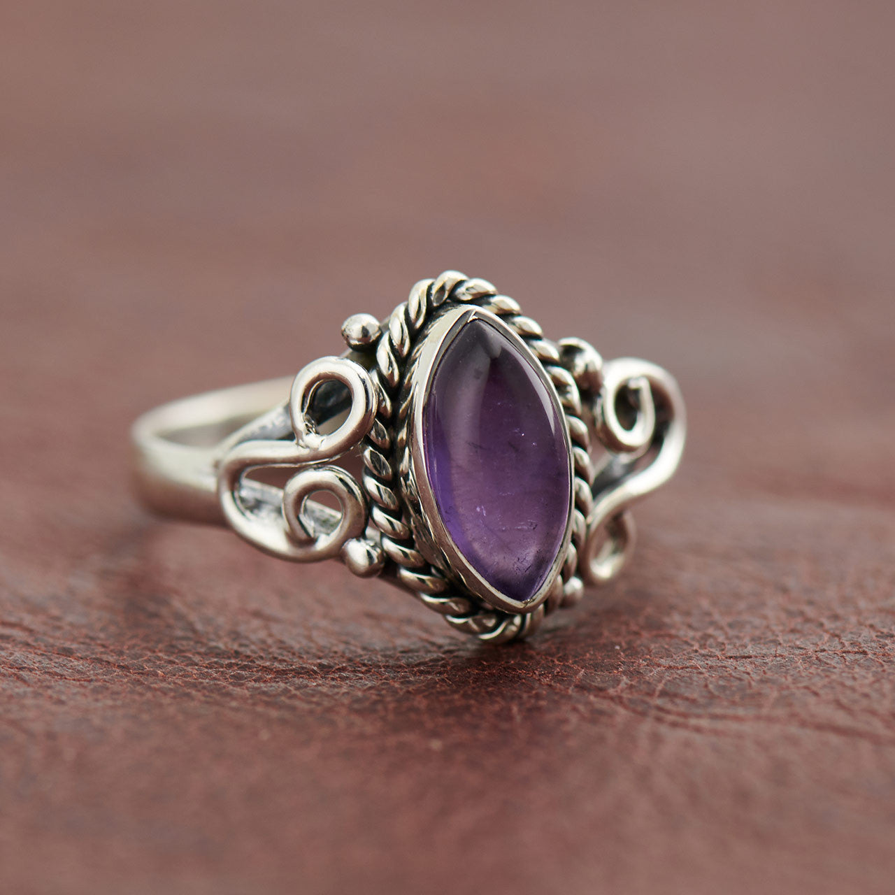 AMETHYST HORSESHOE RING (25% OFF Online Only)