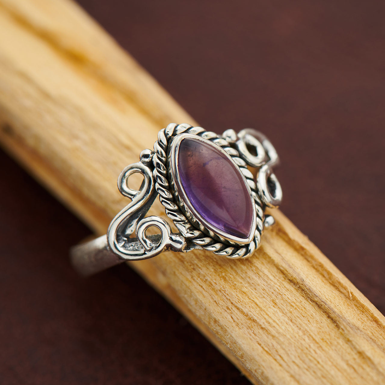 AMETHYST HORSESHOE RING (25% OFF Online Only)