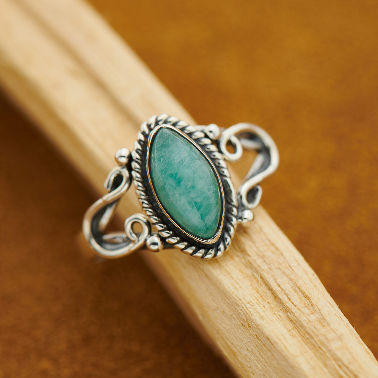 AMAZONITE HORSESHOE RING (25% OFF Online Only)