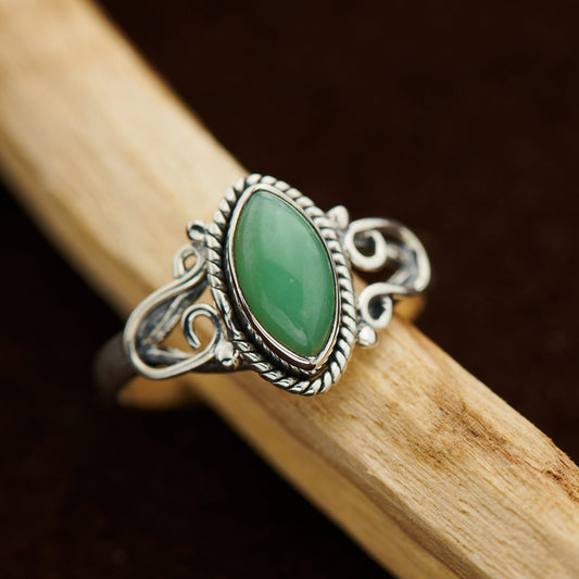 CHRYSOPRASE HORSESHOE RING (25% OFF Online Only)