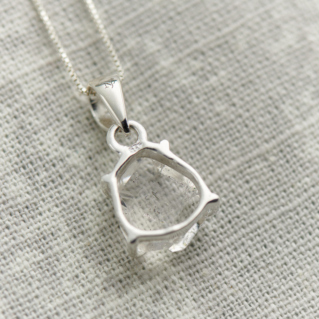 HERKIMER DIAMOND STERLING SILVER PENDANT