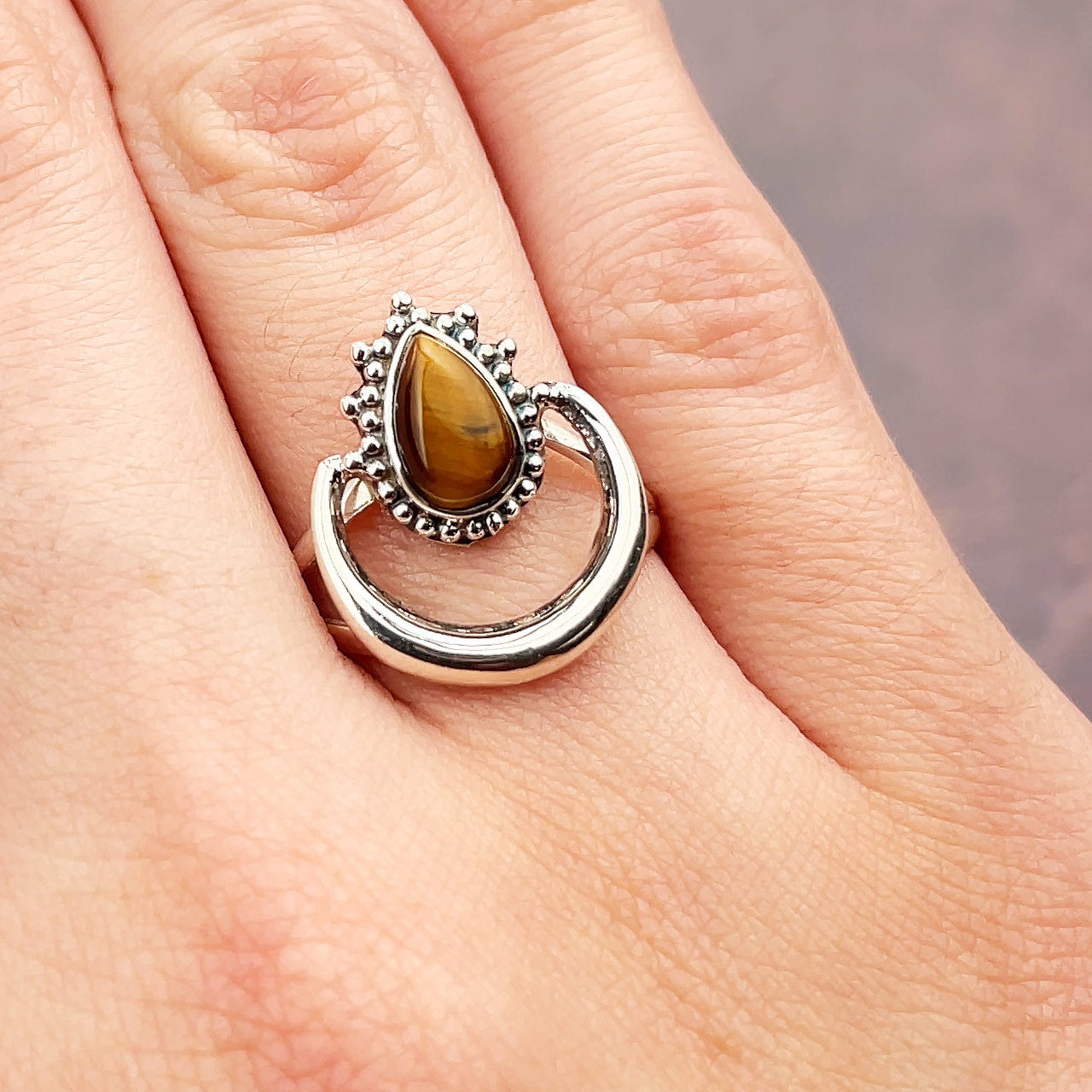 TIGER EYE HALO RING (50% Off Online only)