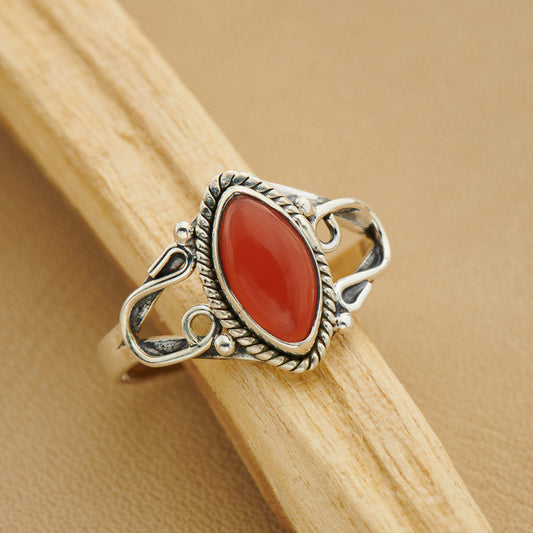 CARNELIAN HORSESHOE RING (25% OFF Online Only)