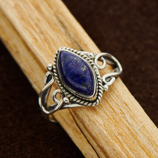 LAPIS HORSESHOE RING (25% OFF Online Only)